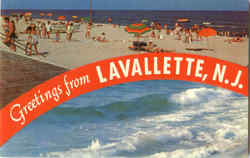 Greetings From Lavallette Postcard