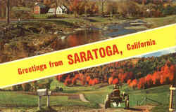 Greetings From Saratoga Postcard