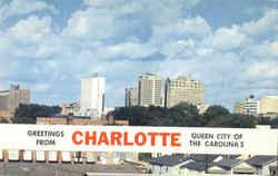 Greetings From Charlotte North Carolina Postcard Postcard