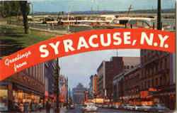 Greetings From Syracuse Postcard