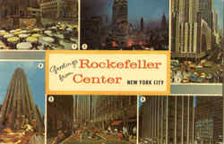 Greetings From Rockefeller Center N New York, NY Postcard Postcard