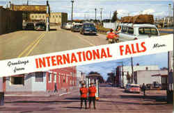 Greetings From International Falls Postcard