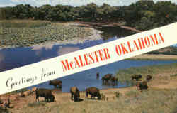 Greetings From McAlester Oklahoma Postcard Postcard