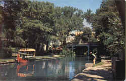 San Antonio River Postcard