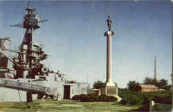 Texan Monuments At Houston Postcard