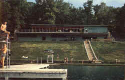 Bathhouse And Swimming Area, Montgomery Bell State Park Postcard