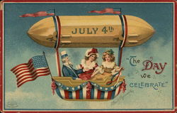 July 4th - The Day We Celebrate Postcard