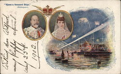 "Above a thousands Ships." Shakespeare Edward VII Coronation Souvenir Royalty Postcard Postcard