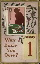 Why Don't You Quit? January 1 Postcard