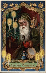 A Merry Christmas Santa Claus Postcard Postcard