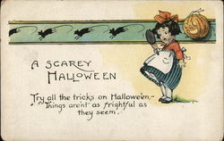 A Scarey Halloween Postcard