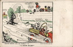 "A Good Bump" Buster Brown Postcard