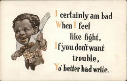 I certainly am bad.... Postcard