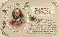 A Merry Christmas to You - Shakespeare Postcard Postcard