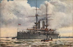 HMS Ramilles Navy Postcard Postcard