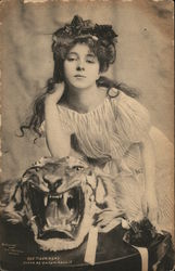 Evelyn Nesbit, The Tiger Head Actresses Postcard Postcard