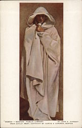 "Hosea" - Person Draped in Long Flowing Garment with Head Covered Art Postcard Postcard