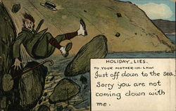 Holiday Lies To Your Mother-In-Law Postcard