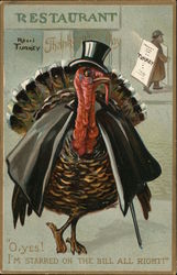 Restaurant Turkeys Postcard Postcard Postcard