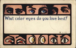 What color eyes do you love best? Postcard