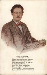 The Musician Caricatures Postcard Postcard