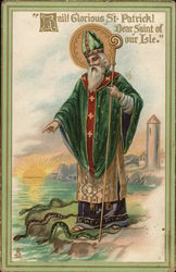 "Hail! Glorious St. Patrick! Dear Saint of our Isle." Postcard