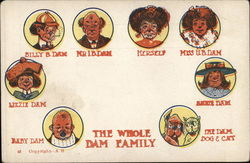 The Whole Dam Family Postcard