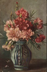 Painted Flowers Postcard