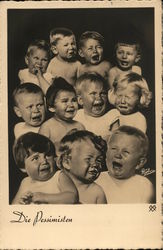 Die Pessimisten-11 babies crying Postcard