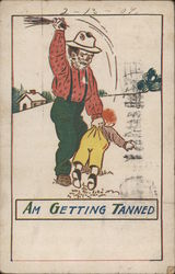 Am Getting Tanned Spanking Postcard Postcard