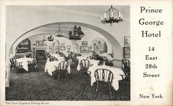 Prince George Hotel - New England Dining Room Postcard