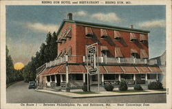 Rising Sun Hotel and Restaurant Postcard