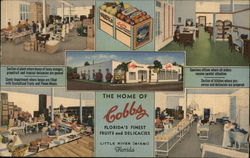 Home of Cobb's Fruits Little River Postcard