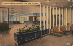 Lobby of Veteran's Hospital, Little Rock, Arkansas Postcard