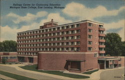 Michigan State College - Kellogg Center for Continuing Education Postcard