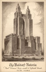 The Waldorf-Astoria Postcard