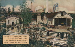 Firestone Factory and Exhibition Building - Typical American Farm Postcard