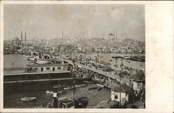 Galata Bridge Istanbul, Turkey Greece, Turkey, Balkan States Postcard Postcard Postcard