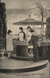 Message Center at The Equitable's Garden of Security Postcard