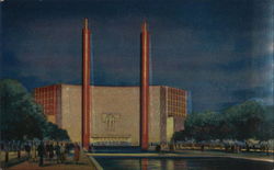 The Hall of Communications 1939 NY World's Fair Postcard Postcard Postcard