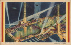 The Lagoon at Night 1933 Chicago World Fair Postcard Postcard Postcard