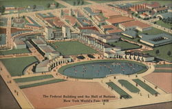 The Federal Building and the Hall of Nations Postcard