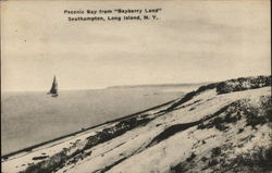 Peconic Bay from "Bayberry Land" Southampton New York Postcard Postcard Postcard