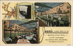 Jean's Restaurant Postcard