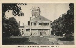 Camp Stella Maris on Conesus Lake, N. Y. Postcard