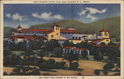 Agua Caliente Jockey Club Postcard