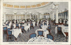 Marlborough-Blenheim Hotel - American Plan Dining Room Atlantic City, NJ Postcard Postcard Postcard