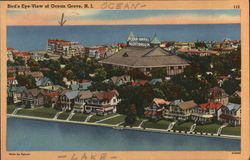 Bird's Eye View of Ocean Grove, N.J. New Jersey Postcard Postcard Postcard