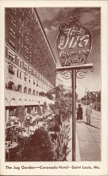 Coronado Hotel - The Jug Garden St. Louis, MO Postcard Postcard Postcard