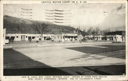 Capitol Motor Court Postcard